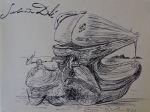 attributed, ink drawing