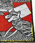 Guillaume Corneille - Signée; Lithographie Auvers sur Oise - L'Eglise de Van-Gogh