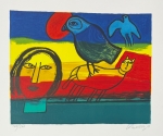 Guillaume Corneille - Signée; Lithographie Rêveries d'été