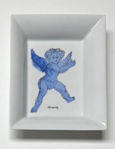 Guillaume Corneille - Porcelaine de Limoges : L'Ange bleu d'après Rubens - 2002