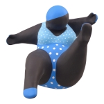 Happy biglady blue