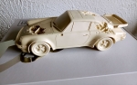 Daniel Arsham corroded Porsche Daniel Ashram 911 White Brand New (#0565)