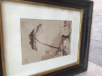 Franz Courtens ink drawing