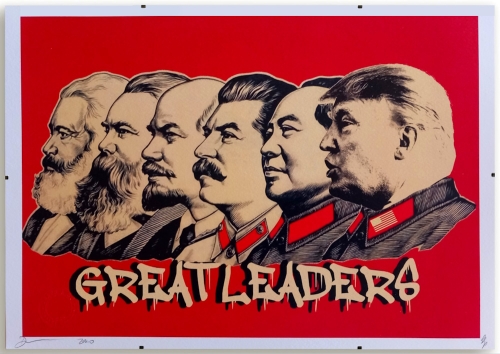 DEATH NYC  - Great Leaders  Sérigraphie AP