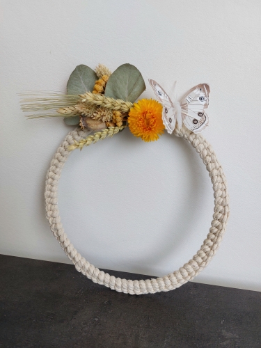 Martine Durinck - Item N° 4 - Krans met droogbloemen