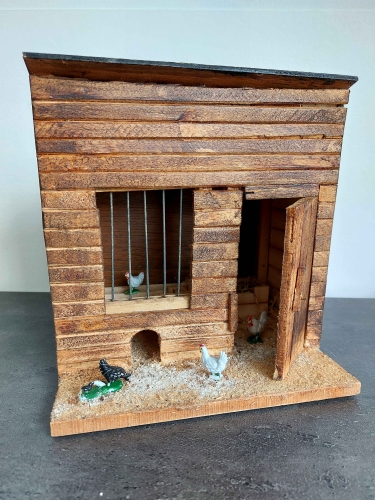 André De Boeck - Item N° 6 - Miniatuur creatie: Kippenhok