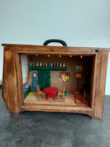 André De Boeck - Item N° 7 - Miniatuur creatie: Woonkamer