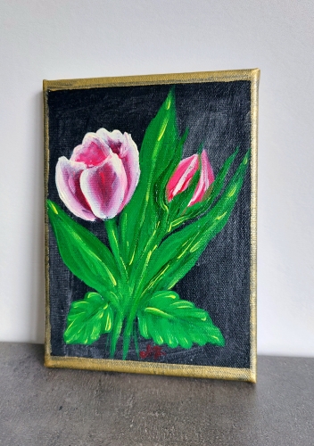 Norma Jacob  - Item N° 8 - Schilderwerk met bloemen