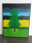 Item N° 17 - Schilderij: Landschap