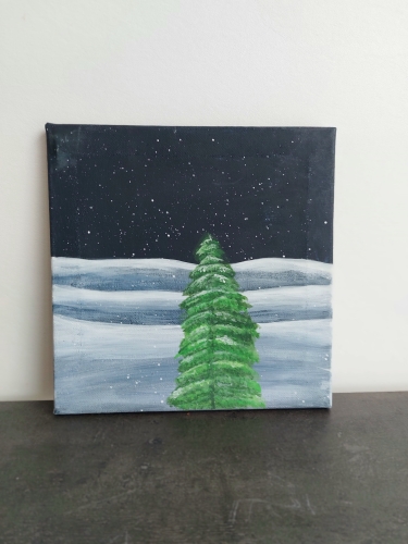 Hilde Roelandt - Item N° 18 - Schilderwerk: Kerstboom