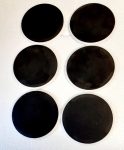 Guillaume Corneille - ) Ensemble de six sous-verres Corneille en céramique