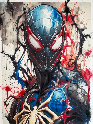 Oliver  - Spiderman in a black suit