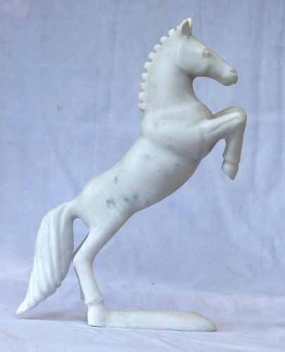 Jean-Michel GARINO - Marbre de Carrare - Cheval