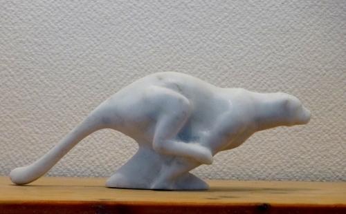 Jean-Michel GARINO - Marbre de Carrare - Guépard