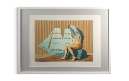 René Magritte - A Séduisant Navigation Deau De Mer