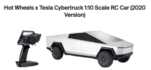 Elon Reeve Musk - ​Hot Wheels® R/C Tesla Cybertruck GXG31-9993 (Limited Edition!) Scale 1:10 - SOLD OUT! (#0567)