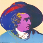 Andy Warhol Goethe Screenprint Pink Tall - 98x97cm - (#0541)