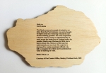 Banksy  - Banksy Peckham Rock Wooden Postcard British Museum (#0516)