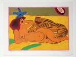Guillaume Corneille - Lithographie signée Les Tigres Amoureux
