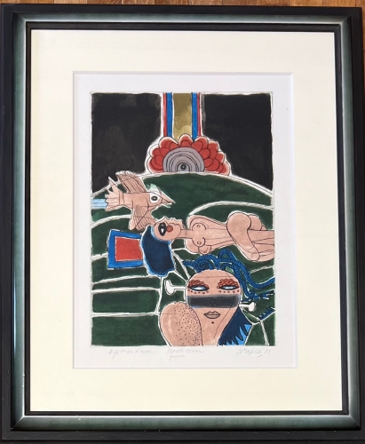 Guillaume Corneille - Etching signed, Beauté Peuhl, 1981, framed!
