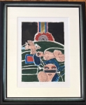 Etching signed, Beauté Peuhl, 1981, framed!