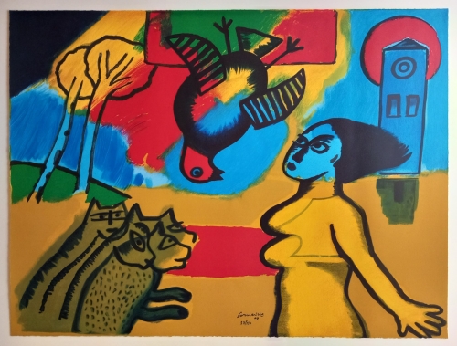 Guillaume Corneille - Signed Lithograph Without Title