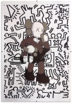 Kaws X Haring – Sérigraphie avec cadre
