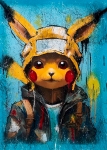 Pikachu in a hood