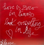 Love is zero in tennis