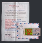 Keith Haring (after) - Keith Haring & Andy Warhol - 1000 lire signed with a drawing by Keith Haring
