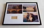 Christo Javacheff - The Pont Neuf wrapped - signed art card + 2 original photos