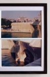Christo Javacheff - The Pont Neuf wrapped - signed art card + 2 original photos