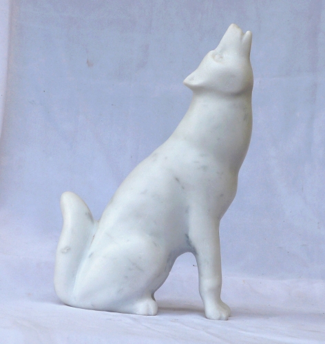 Jean-Michel GARINO - Marbre de Carrare - Loup
