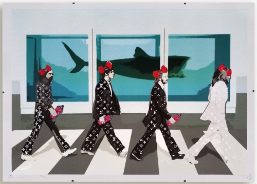 DEATH NYC  - Death NYC  Beatles X Hirst  Silkscreen with Frame