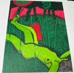 Guillaume Corneille - Lithographie ancienne signée 