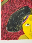 Guillaume Corneille - Lithographie signée : Le Tournesol, Hommage à Van Gogh