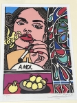  Erró  - Sérigraphie La femme fatale - A moi - 1993