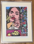  Erró  - Sérigraphie La femme fatale - A moi - 1993