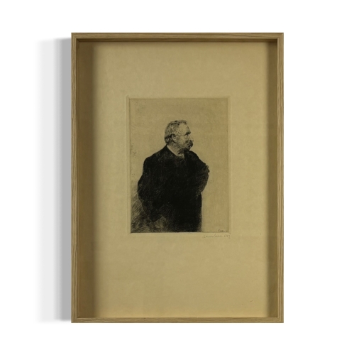 James Ensor - Portrait d'Ernest Rousseau - Signé