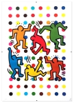 Haring X Hirst  Framed Screenprint