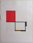 Composition no. III, with Red, Blue, Yellow and Black