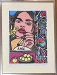 Silkscreen print La femme fatale - A moi - 1993