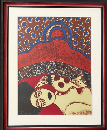 Guillaume Corneille - Signée, Lithographie Plein Chant, 1974
