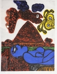 Guillaume Corneille - Grote letter : Hoggar en fête : 1992