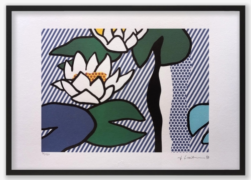 Roy Lichtenstein - Lithography Les Nymphéas - framed