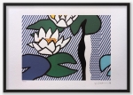 Lithography Les Nymphas - framed