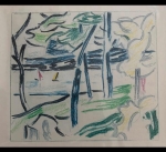 Sailboat through the trees
