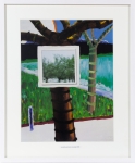 Landschap met bomen en spiegel