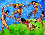 Colorful version of "La Dance" by Matisse