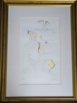 Rare Salvador Dali rare drypoint etching